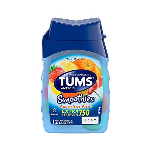 TUMS Smoothie Asst Fruit 12ct 1 Per Bottle for wholesale by Shop The King