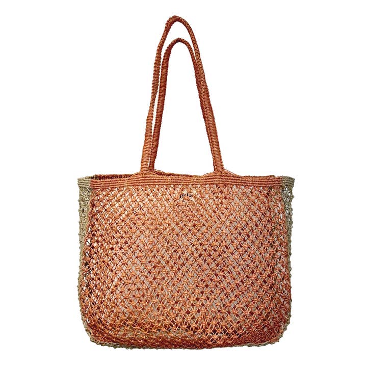 Anju Jewelry - Wholesale Tote Bag - Women's - Kai Solid Color Woven Jute Bags
