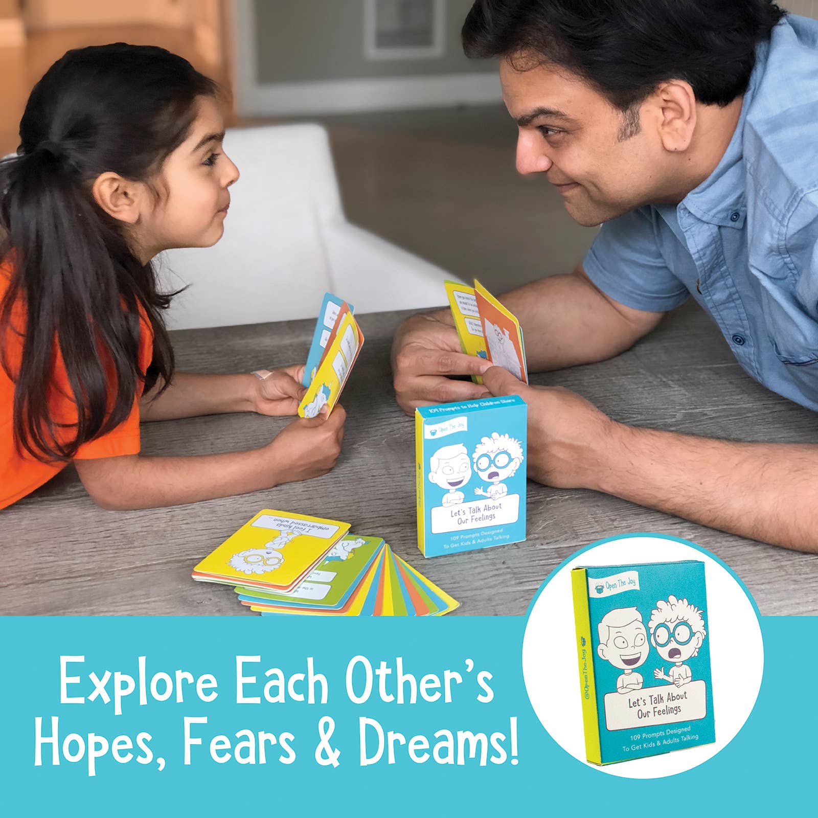 Open The Joy - Wholesale Card Game - Let's Talk: Conversation Starters for Kids | Single Decks2