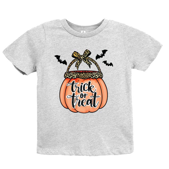 Trick of Treat Græskar - Ungdoms T-shirt med Korte Ærmer og Småbørns T-shirt med Korte Ærmer for engroshandel hos The Juniper Shop Wholesale