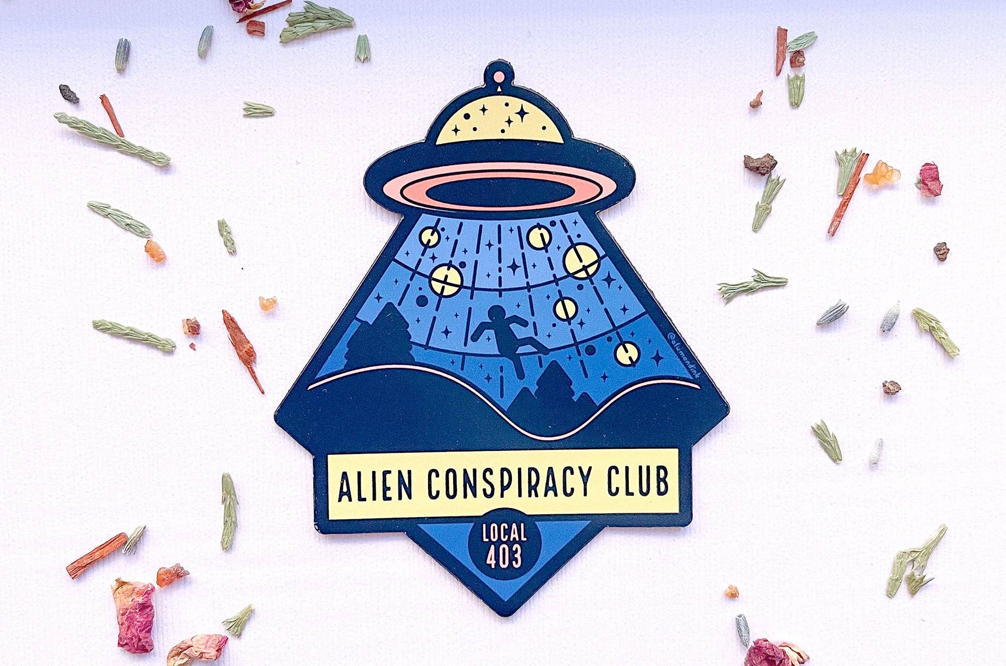 Alum and Ink - Wholesale Magnet - Alien Conspiracy Club Magnet4