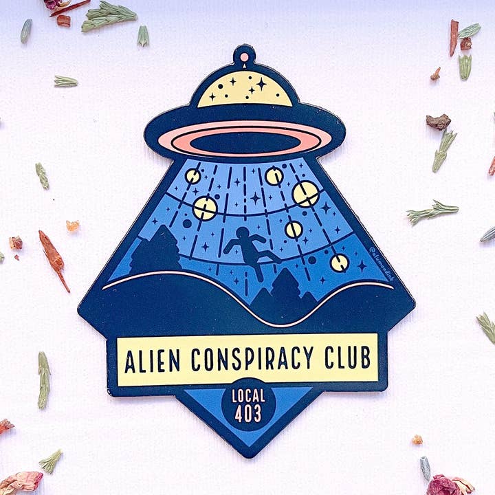 Alum and Ink - Wholesale Magnet - Alien Conspiracy Club Magnet4