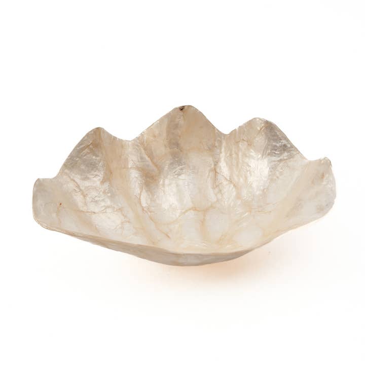 The Mother of Pearl Soap Dish - White - S for wholesale by Bazar Bizar Living