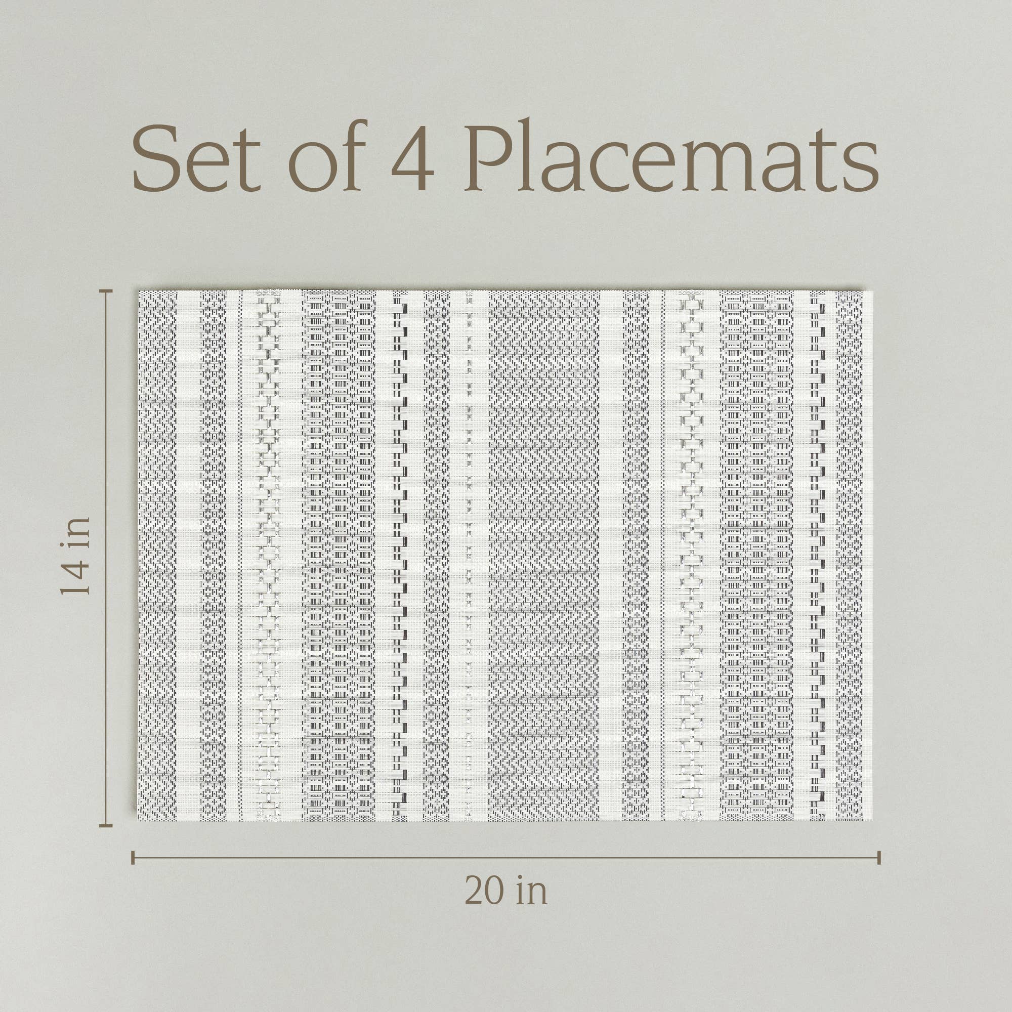 over&back - Wholesale Placemat - Reversible Woven Placemats – Set of 410