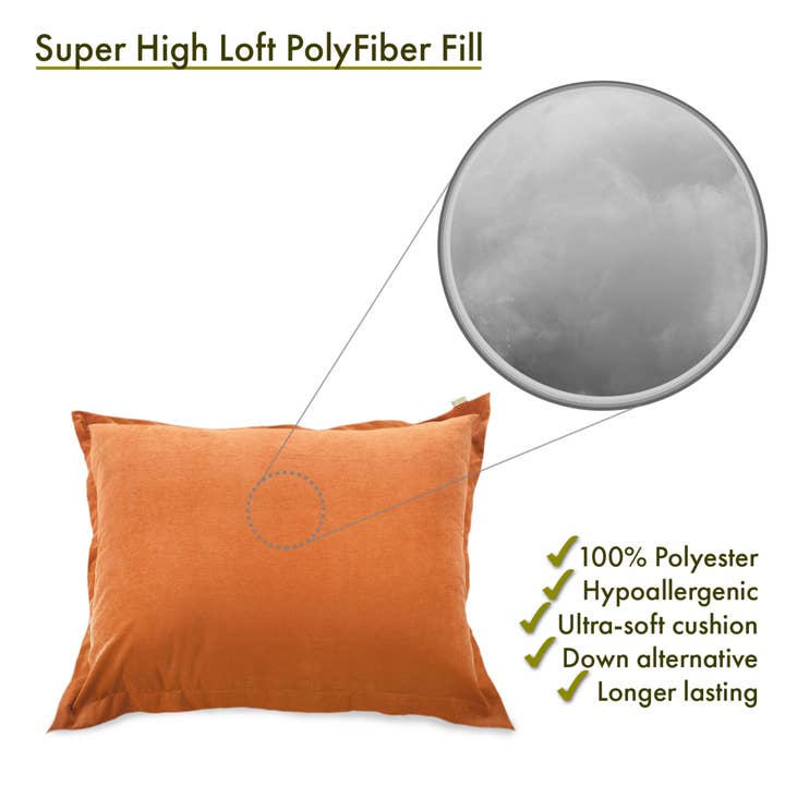 Majestic Home Goods - Wholesale Floor Pillow - Majestic Home Goods Orange Villa Floor Pillow