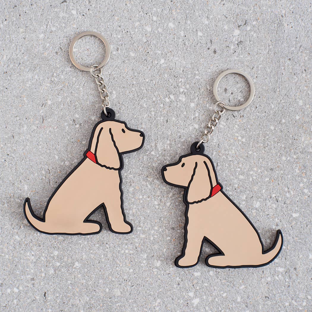Sweet William Designs – wholesale Keychain – Unisex – Keyring - Cocker Spaniel (Golden)1