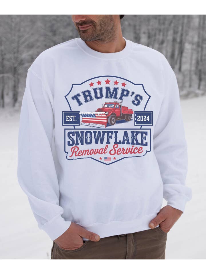 NVC Ecommerce LLC – wholesale T-shirt (graphic) – women's – Trumps Snowflake Removal Service Shirt, Trump Won Sweatshirt2