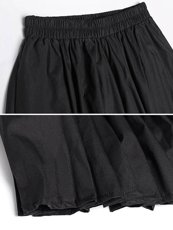 Stylish Black Solid Color High Waisted Wide Leg Pants for wholesale on Faire10