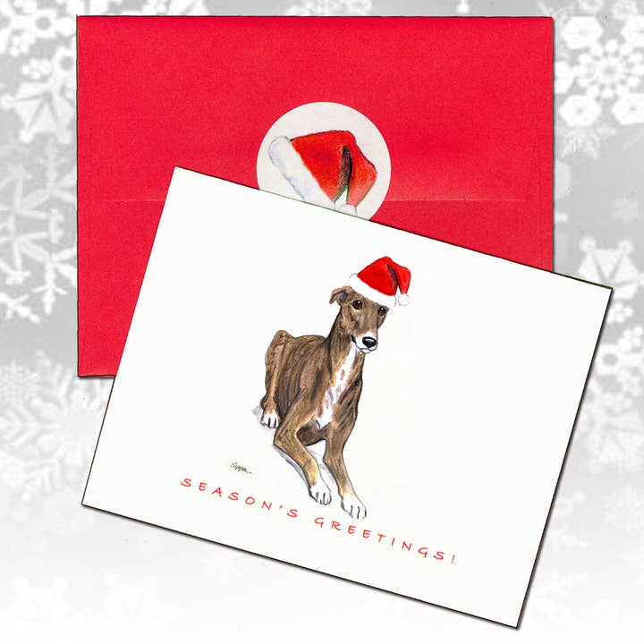 Greyhound Christmas Cards for wholesale by Zeppa Studios