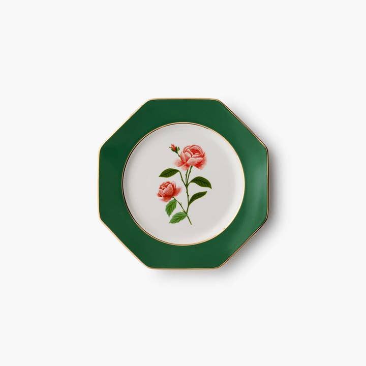 Rifle Paper Co. - Wholesale Dinner Plate - Roses Porcelain Dessert Plate Set6