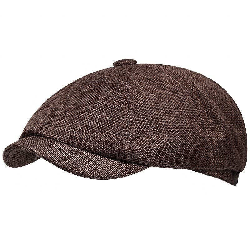 FurDecoration - Wholesale Newsboy/Schoolboy Hat - Unisex - Unisex Oversized Flat Cap In British Retro Style1