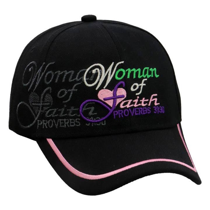 Cap Zone - Wholesale Baseball Cap - Women's - Woman Of Faith Proverbs Baseball Cap1