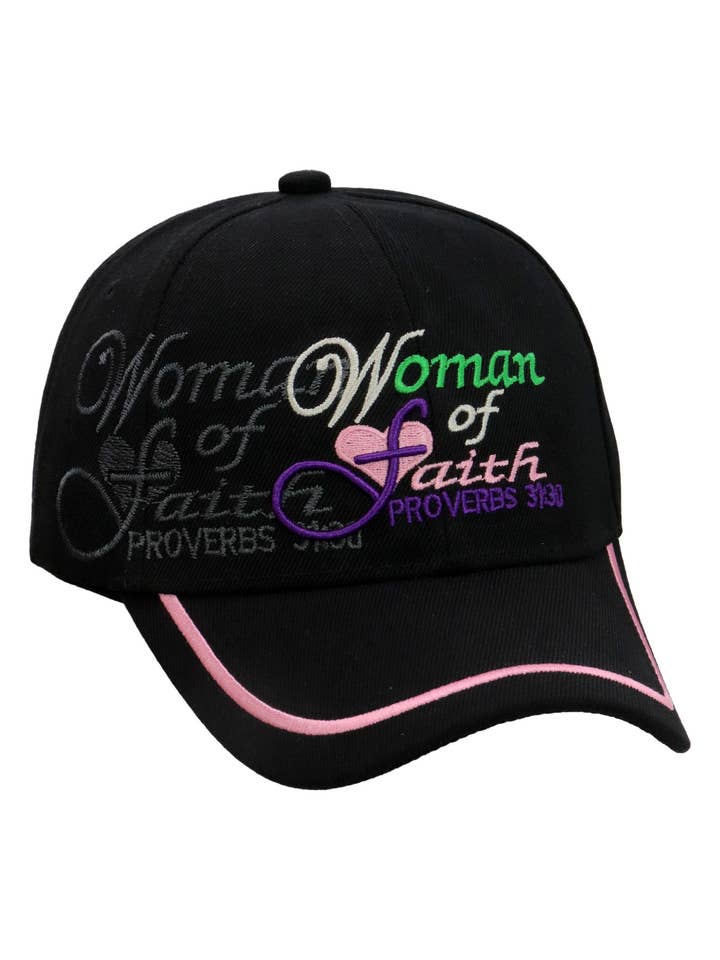 Woman Of Faith Proverbs Baseball Cap for wholesale by Cap Zone