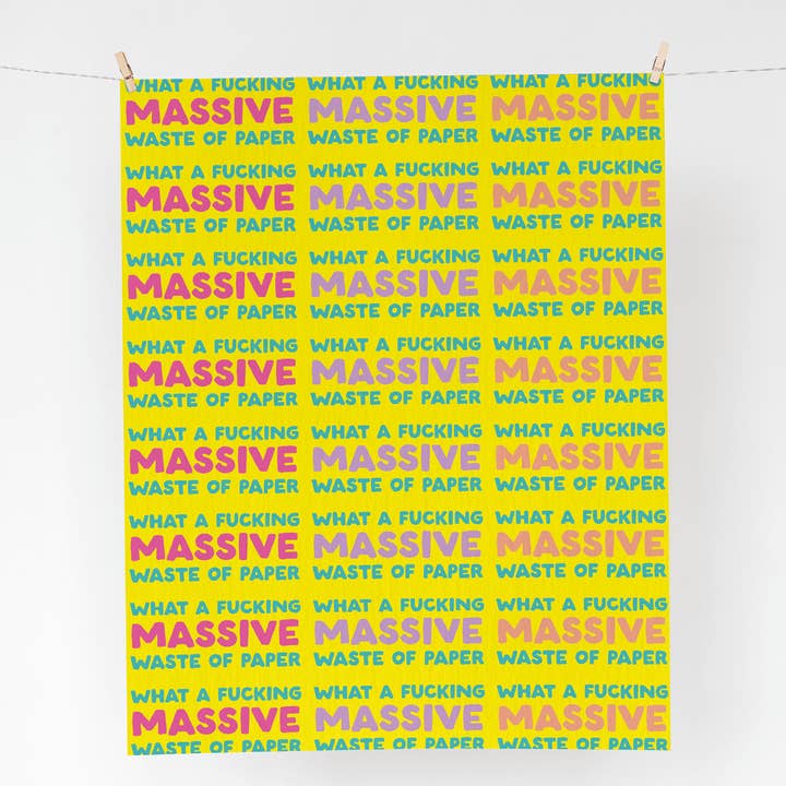 Funny Flat 70 x 50cm Gaveindpakning - 'Affald' for engroshandel hos The Buddy Fernandez Card Company