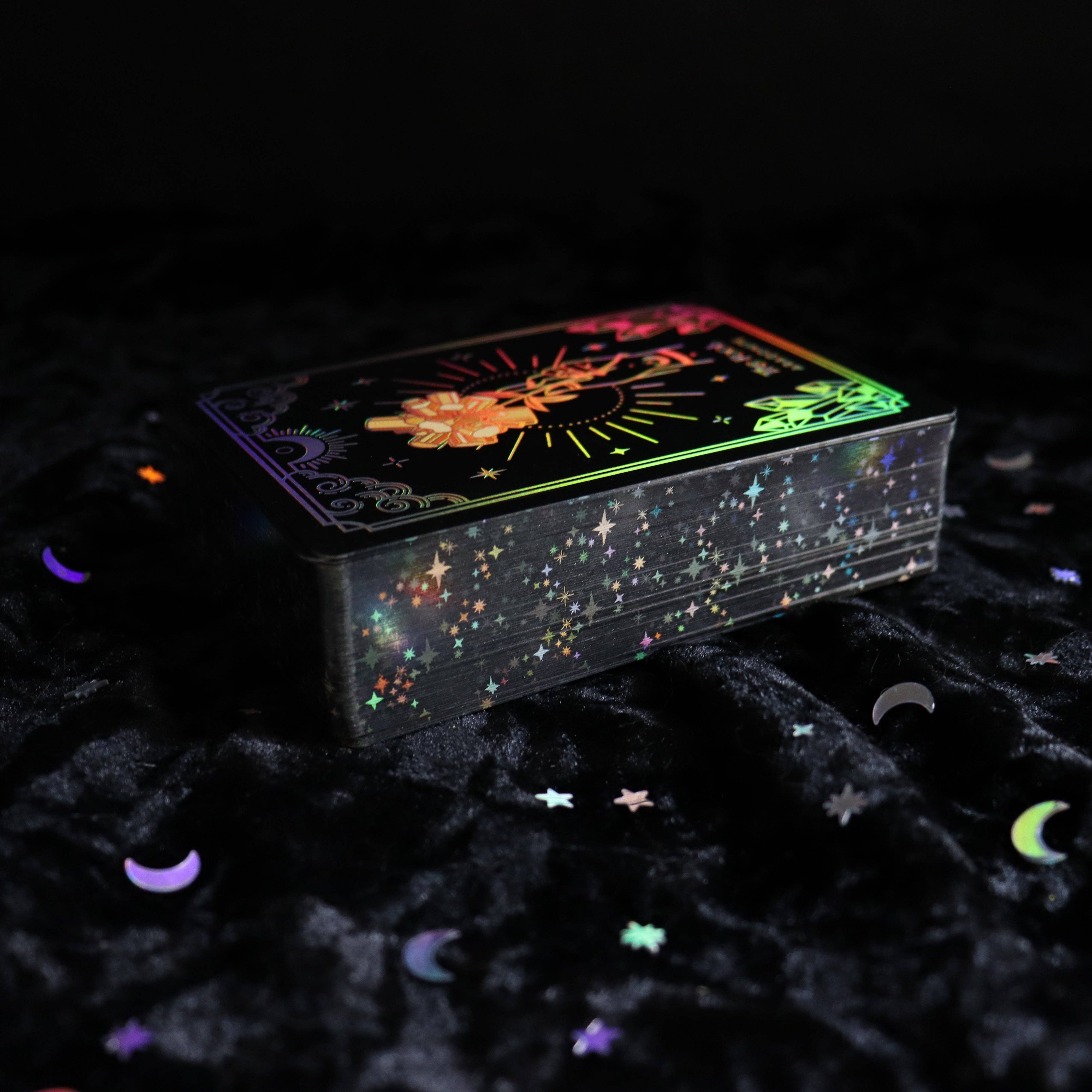 Moonstruck Crystals - Vendita all'ingrosso Tarocchi - Mini mazzo di tarocchi Silver Crystalstruck© (edizione limitata)2