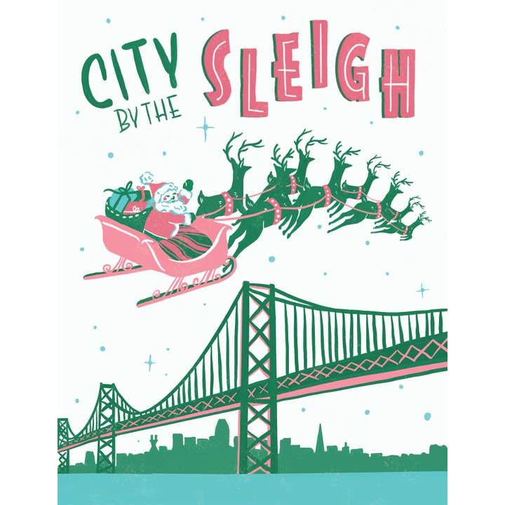 Brenna Daugherty Illustration - Wholesale Season's Greetings Card - San Francisco Bay Area Holiday Card