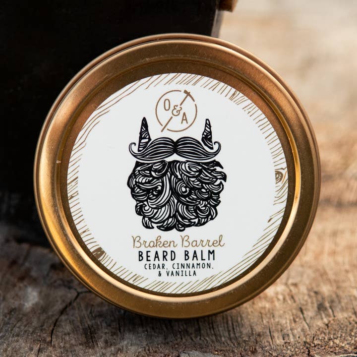 Broken Barrel Beard Balm for wholesale by Oak & Adze