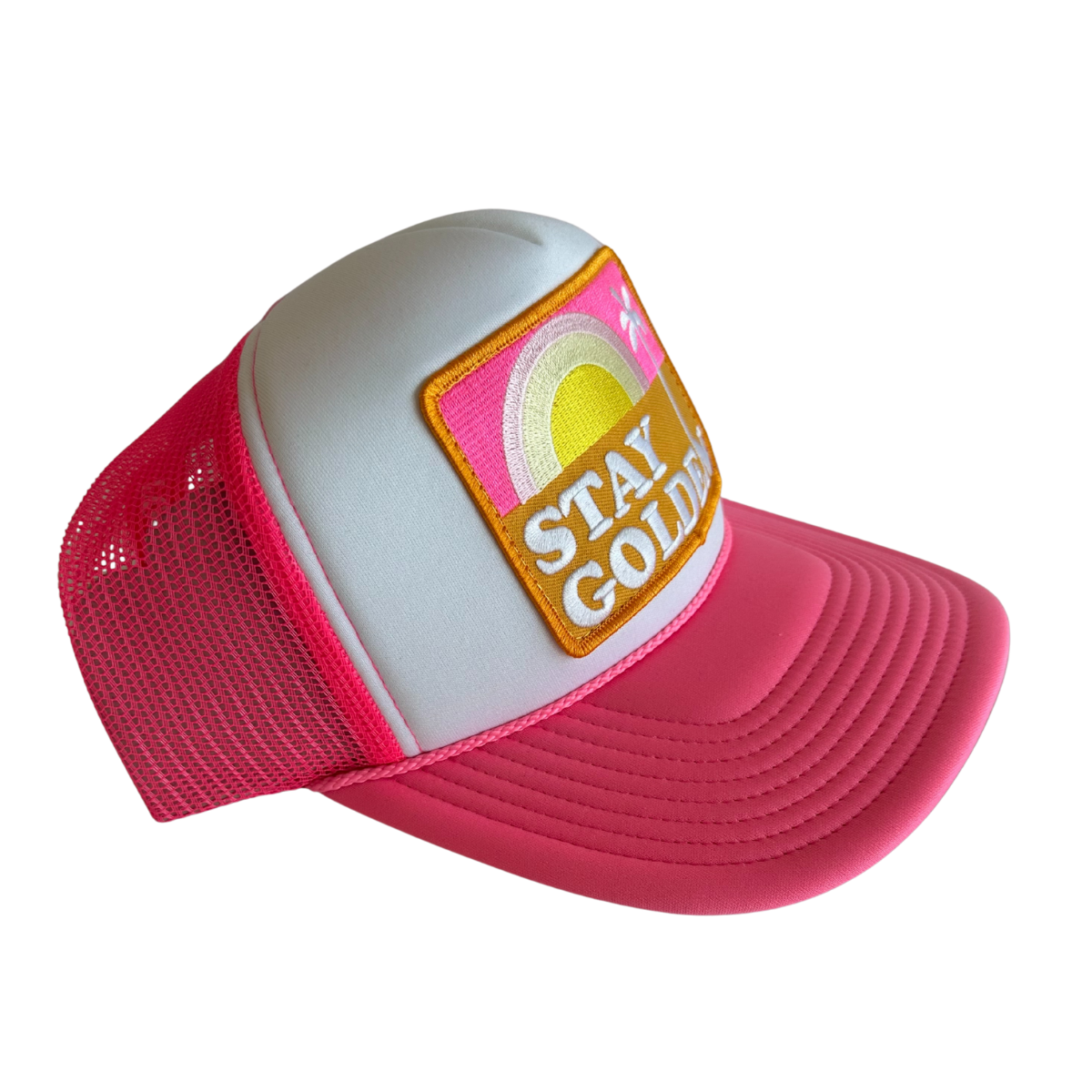 Local Beach – boné - Unissexo por atacado – Boné trucker Stay Golden4