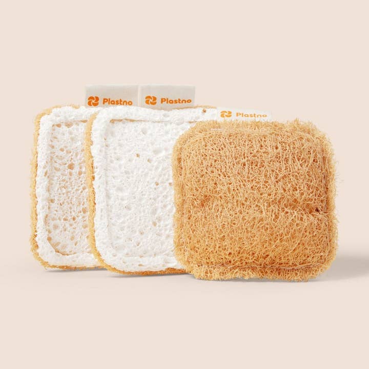 White Scrub Sponge (3 Sponges) for wholesale on Faire