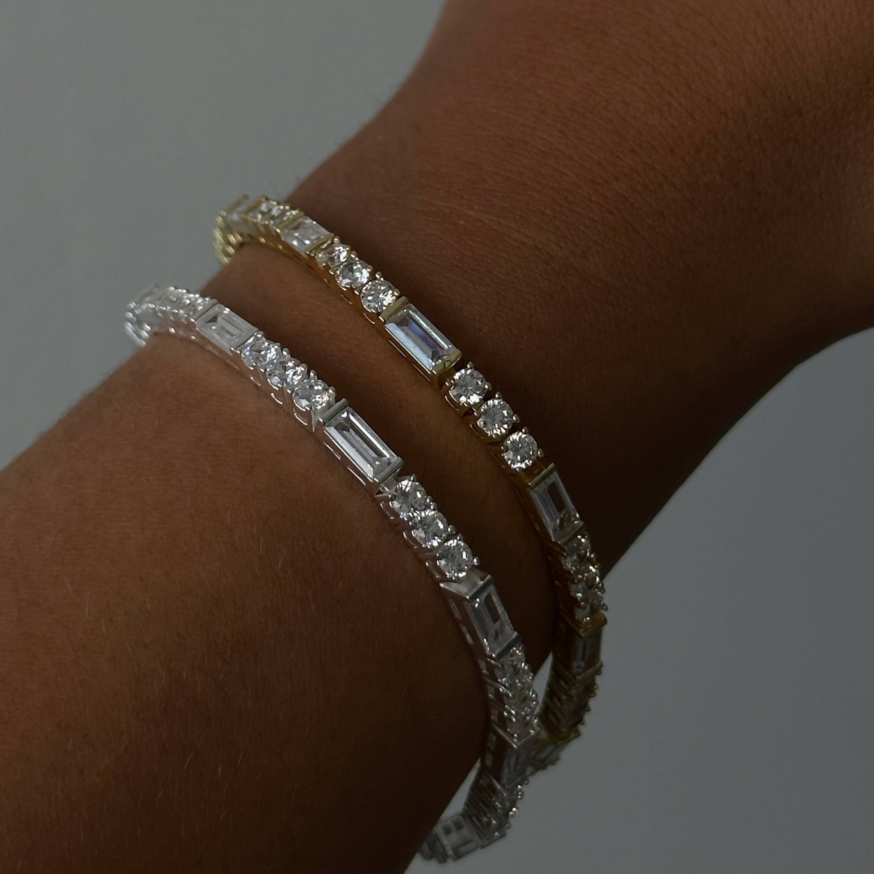 Gold Amina Tennis Bracelet for wholesale on Faire2