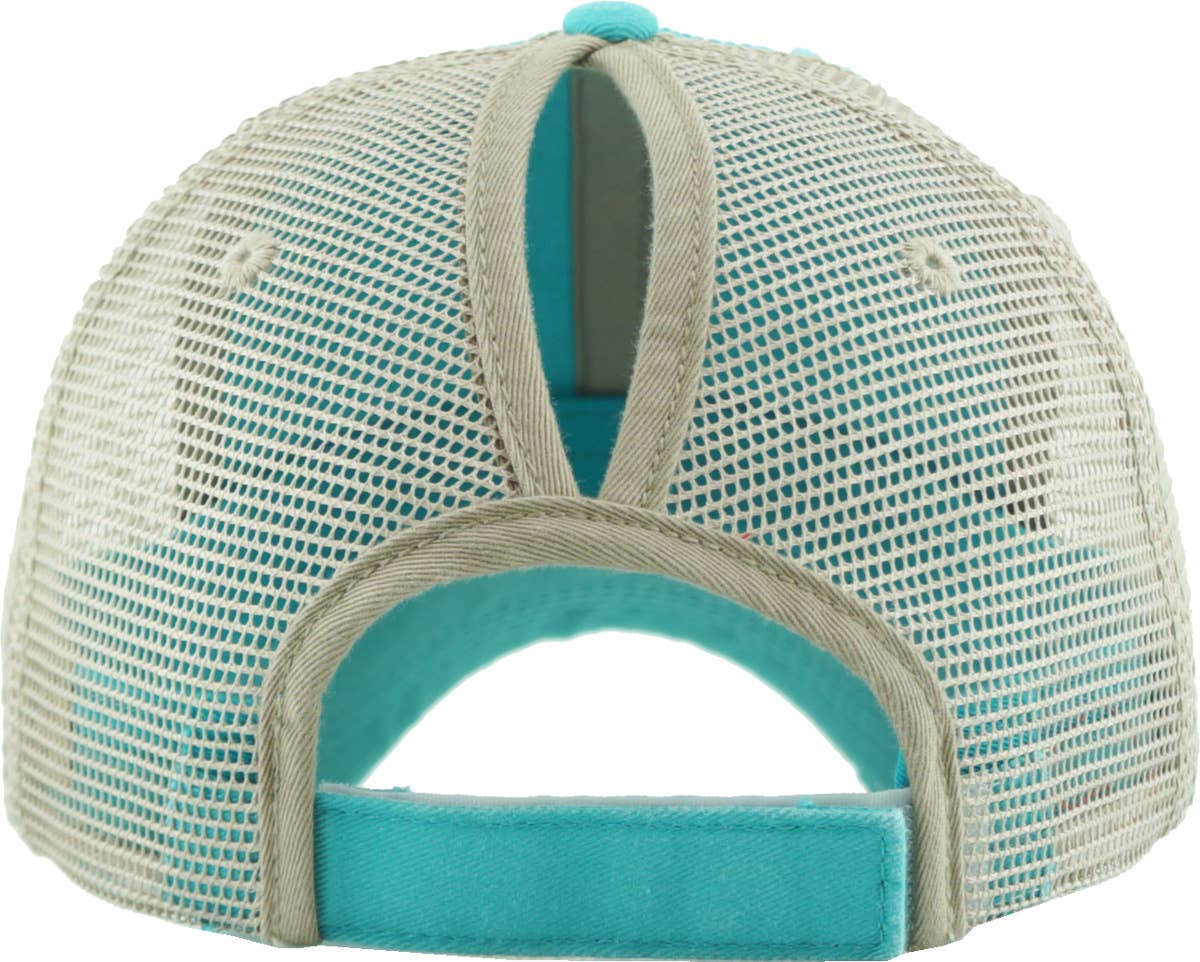 KBETHOS – Boné de beisebol - Mulher por atacado – Boné ajustável de malha com abertura para rabo de cavalo123