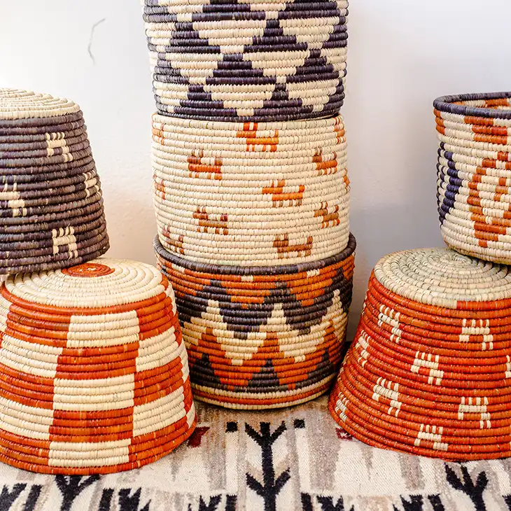 Waasiwolves - Wholesale Decorative Plate/Dish/Bowl - Package of 3 Hand Woven Flexible Baskets2