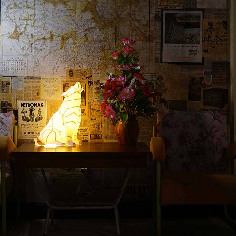 PAPERCRAFT WORLD – Großhandel Bastelset – Wolf 3D PaperCraft Origami Modell, Papierlampe26