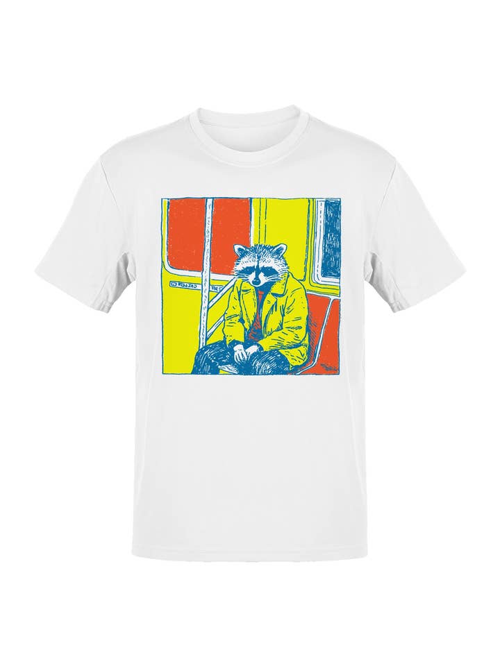 Raccoon Urban Vibes: Pop-Art Herren T-Shirt für den Großhandel von TShirtGuys.com