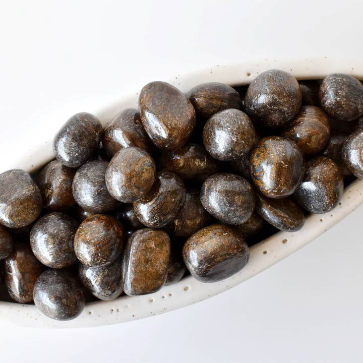 Soothing Crystals - Venta al por mayor Piedras/cristales espirituales - Piedras Pulidas de Broncita Piedras Curativas 100G a 1KG5