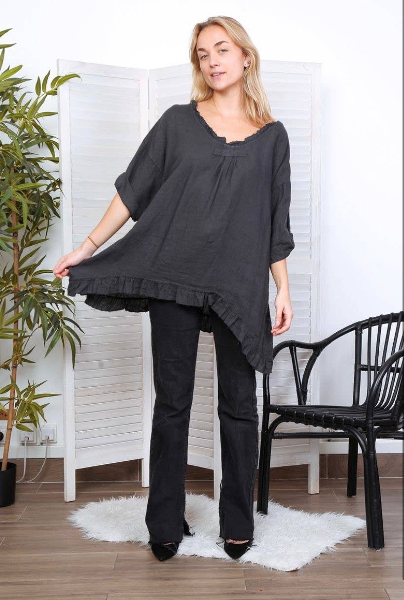 LÉA & LUC - Wholesale Tunic - Women's - 100% Linen Tunic REF.107681