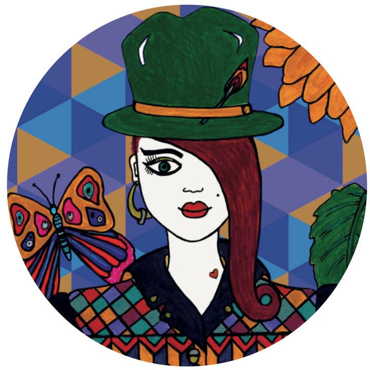 FunkyAdi - Wholesale Compact Mirror - Women Printed Pocket Mirrors6