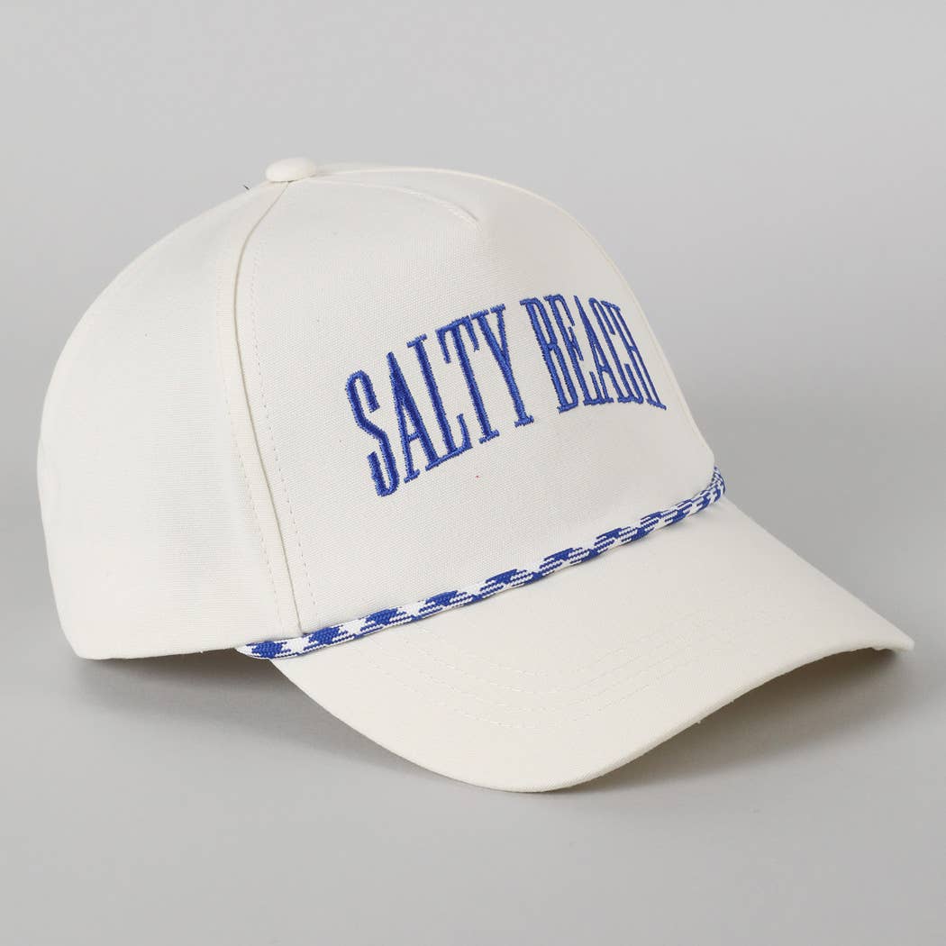 Fashion City - Vendita all'ingrosso Cappellino  da camionista - Unisex - Cappello Trucker Ricamato con Scritta SALTY BEACH12