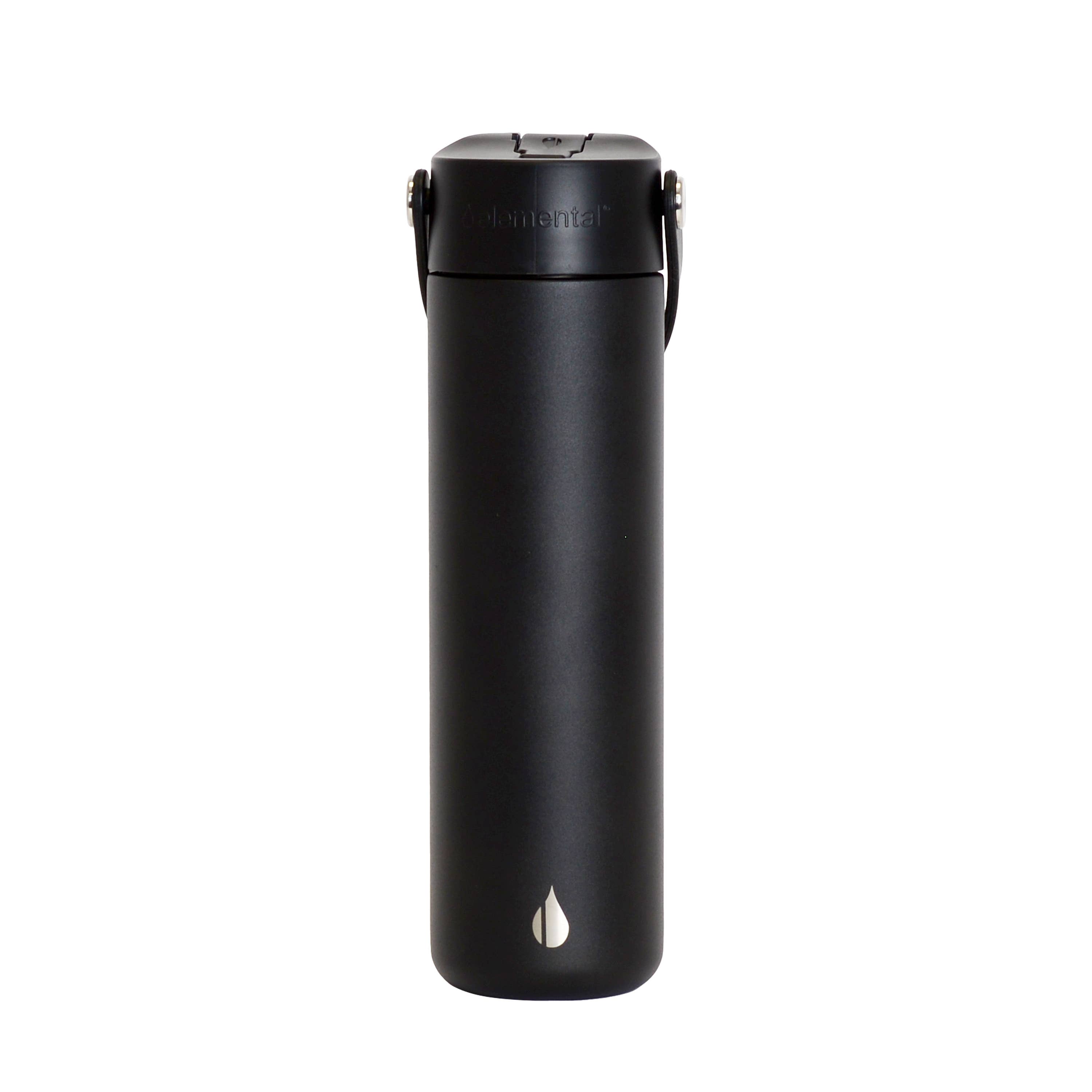 Elemental - Wholesale Water Bottle - Core Insulated Leakproof Bottle w/Handle 24oz - Black4