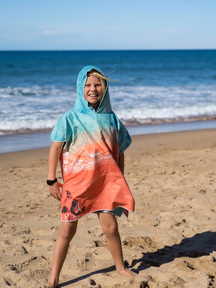 Kids MINI Kimberley Hooded Beach Towel - Lux Microfibre for wholesale by Will and Wind - Beach Towels & Accessories