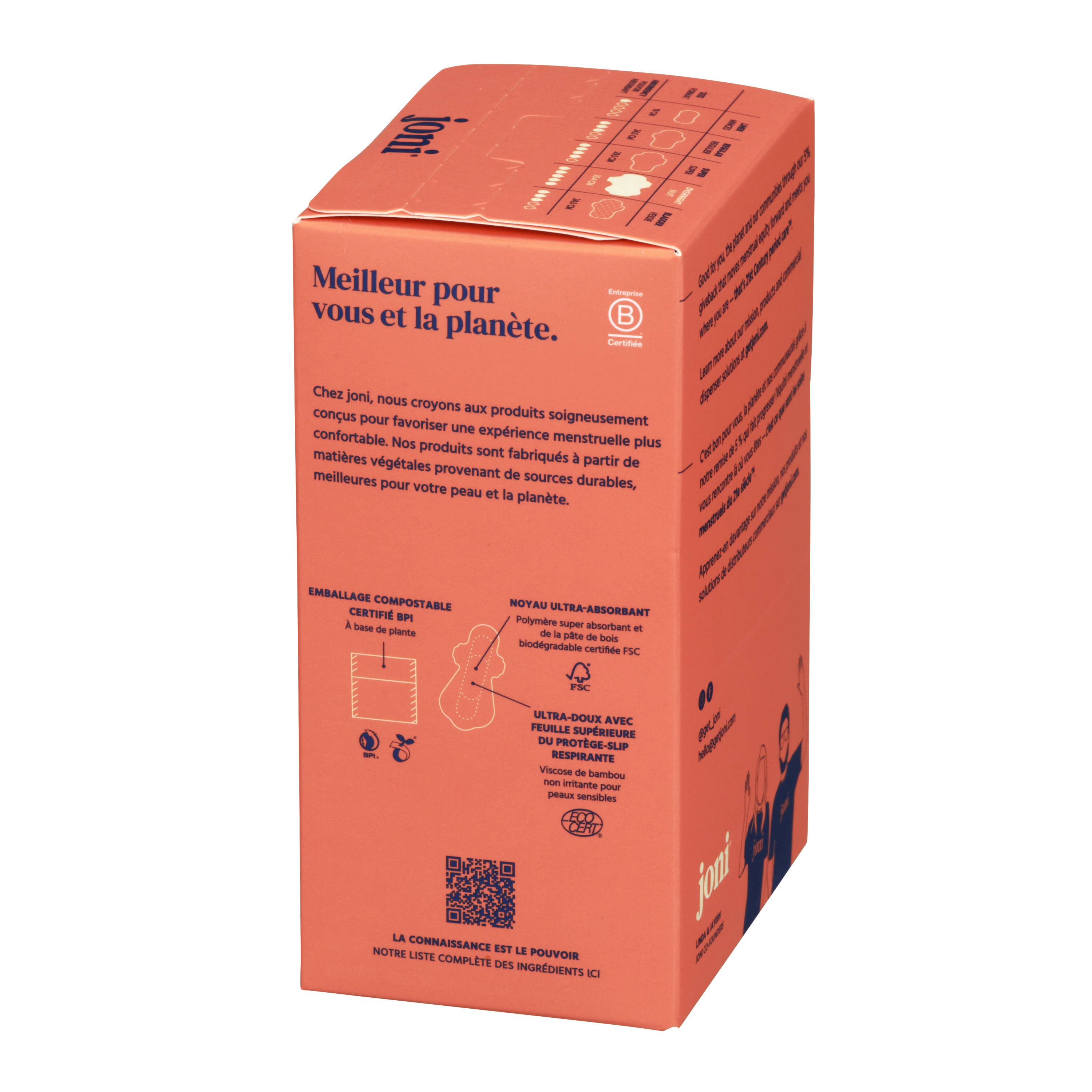 joni - Vente Protections menstruelles/serviettes hygiéniques - joni Serviettes de Nuit en Bambou6