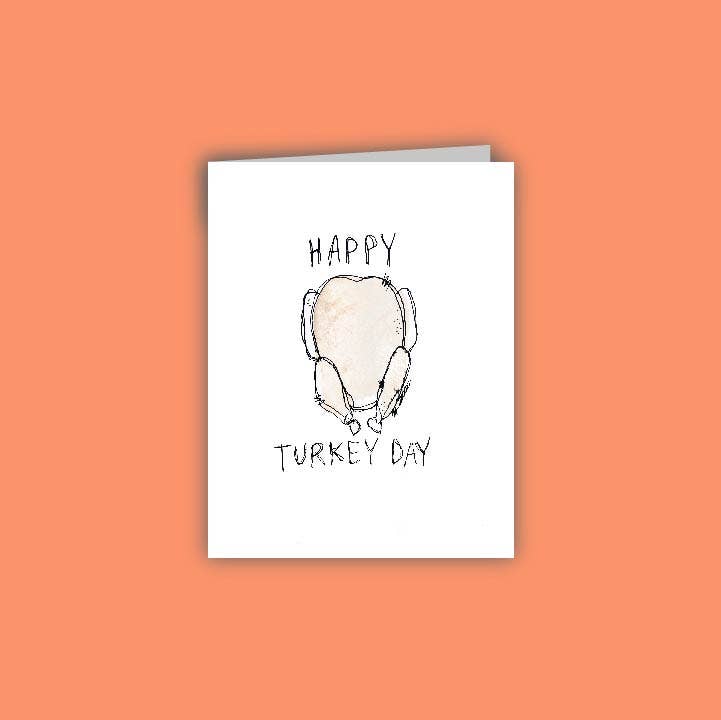 Scribble Lady - Wholesale Thanksgiving Card - Happy Turkey Day Card