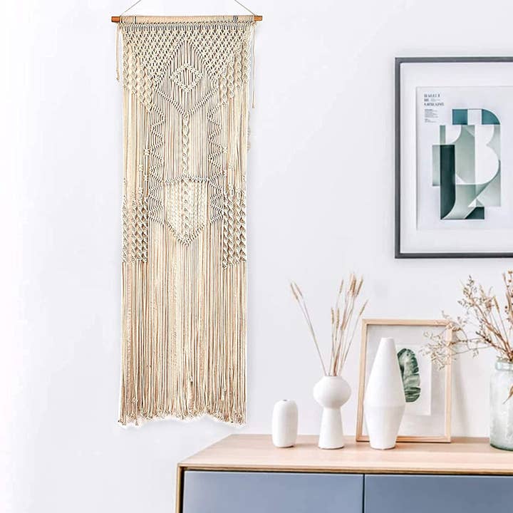 SuperLuxy - Wholesale Tapestry/Textile - Helix Braids Wall Hanging Boho Decor Woven Tapestry 18"x72"