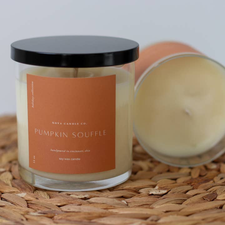 Nova Candle Co - Wholesale Jar/Filled Candle - Soy Wax Candle | Classic Glass Jar (Holiday Edition)2