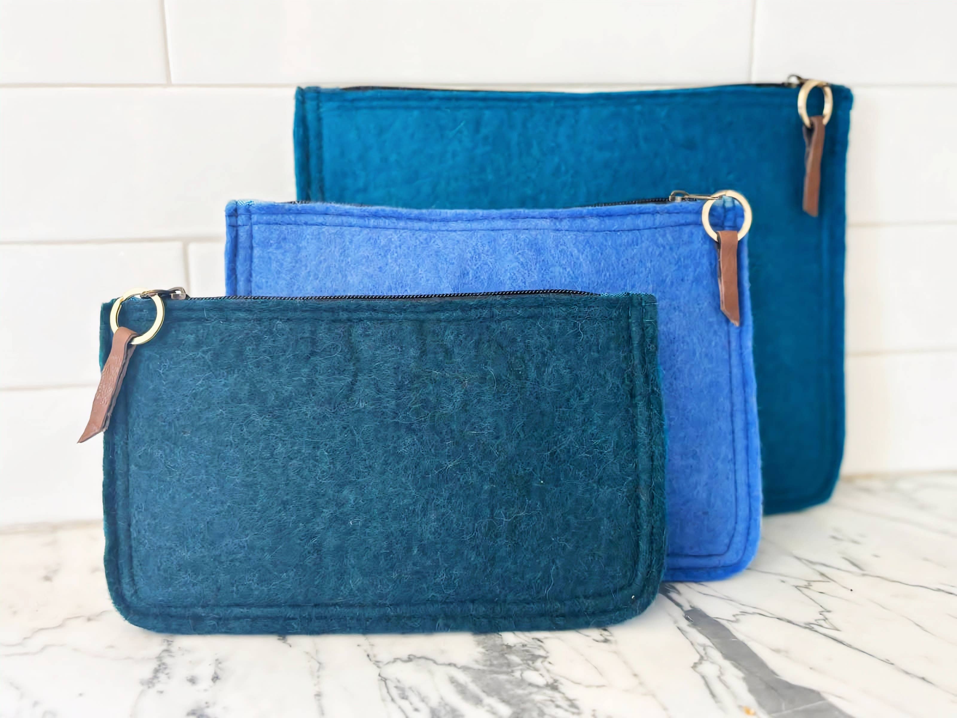 Fibres of Life - Wool & Felt - Wholesale Pouch - Women's - Modern 2-Tone Pouch Mixed Size Bundle