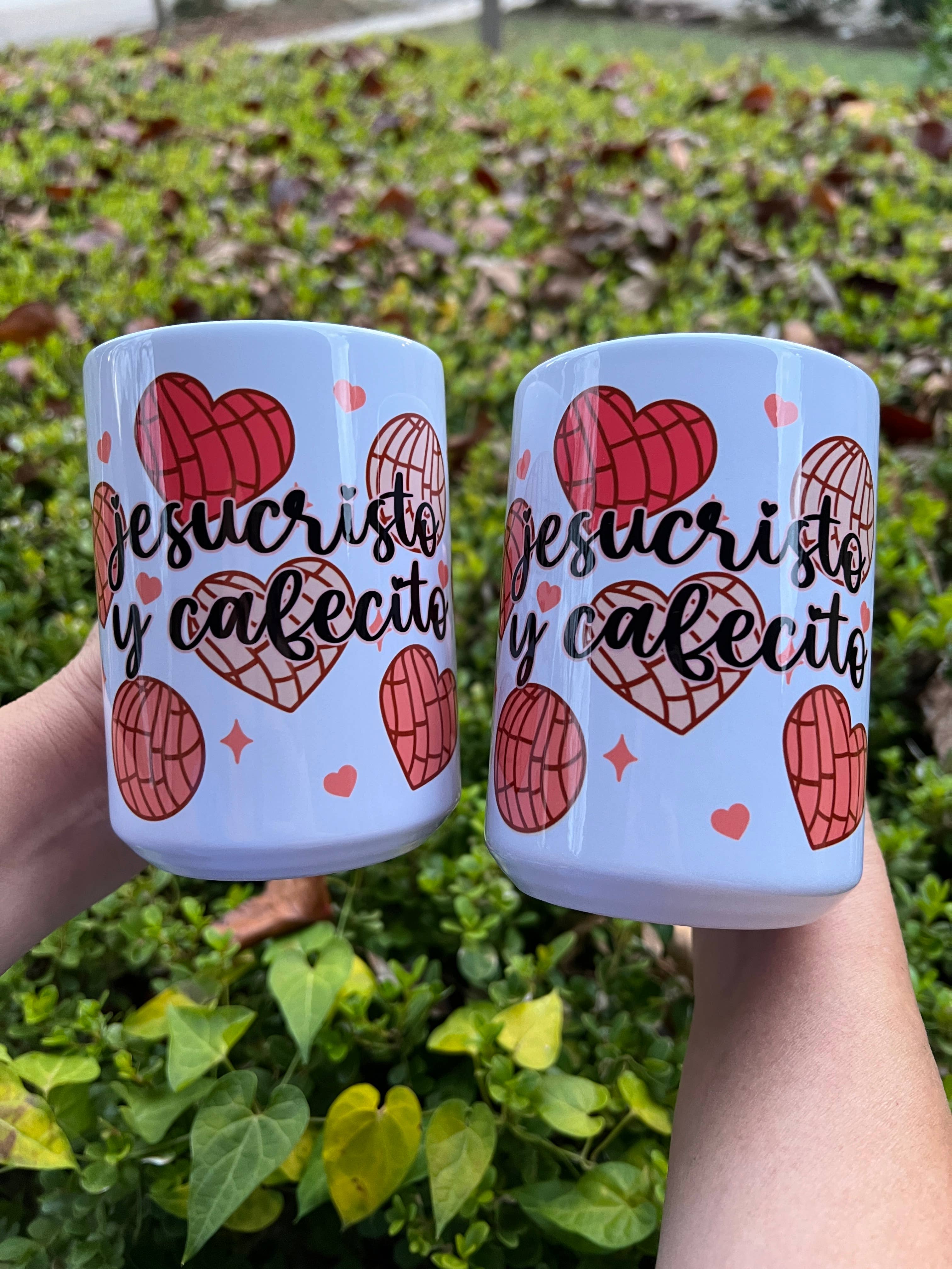 Shop Praise Creations - Wholesale Coffee Mug - Jesucristo y Cafecito 15oz mug - Spanish Christian Mug1