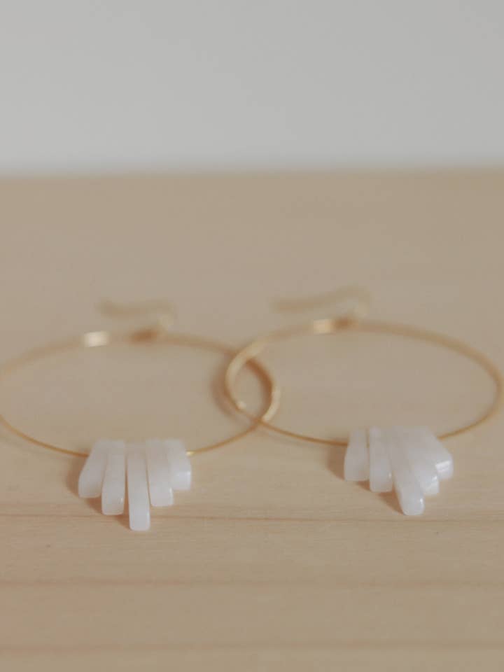 ANGEL WINGS HOOPS for wholesale by Goldie Jewelry