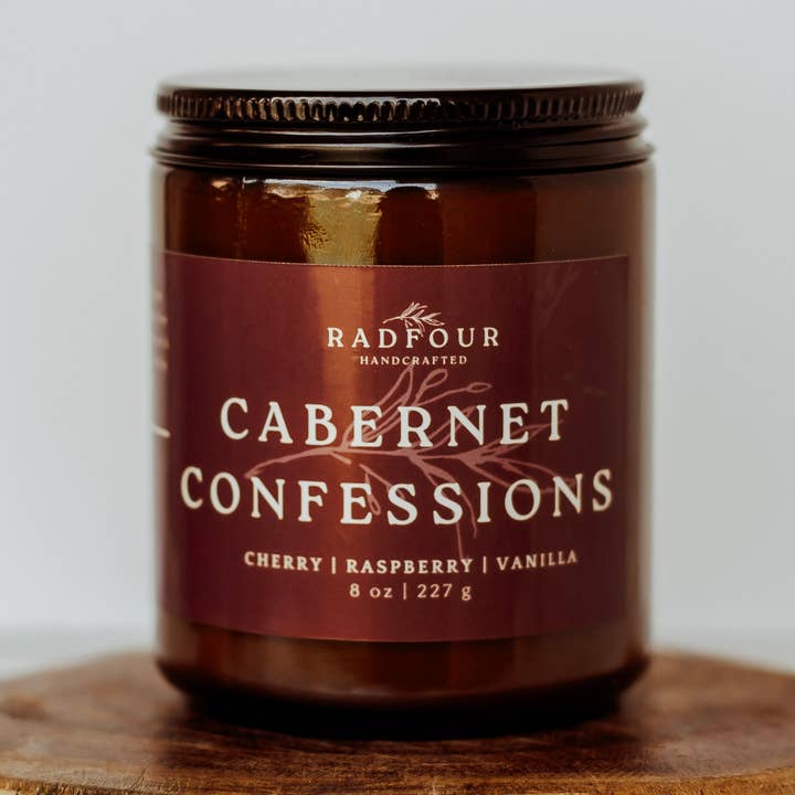 Cabernet Confessions Candle for wholesale by Radfour Handcrafted
