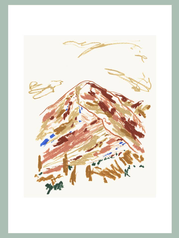 Catbells I Art Print for wholesale by Sophie Tresidder Printmaker