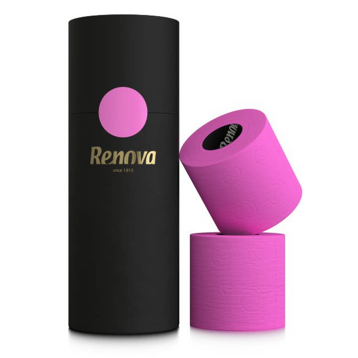 Renova - Wholesale Toilet paper - Toilet Paper Renova Tubo Gold Fucsia 3 Rolls
