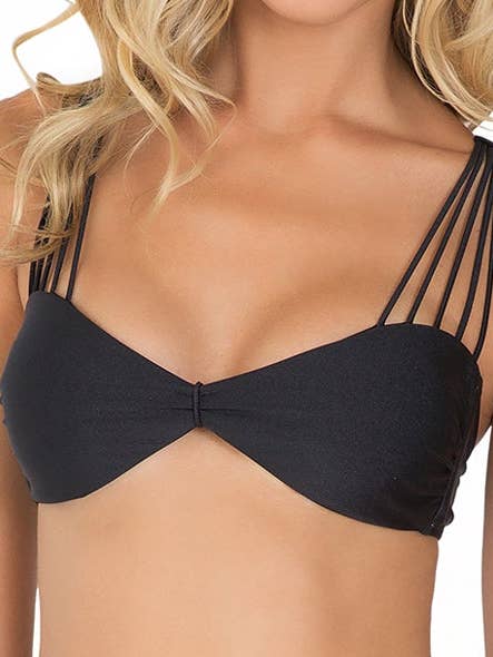 VERANO DE RUMBA - Haut de soutien-gorge à bretelles croisées pour la vente par Luli Fama