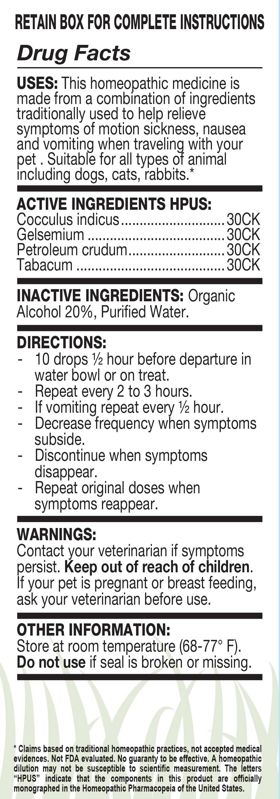 Ollois - Wholesale Pet Supplement - Cat/Dog - Ollopets Nausea, Homeopathic Drops for All Pets, 30ml2