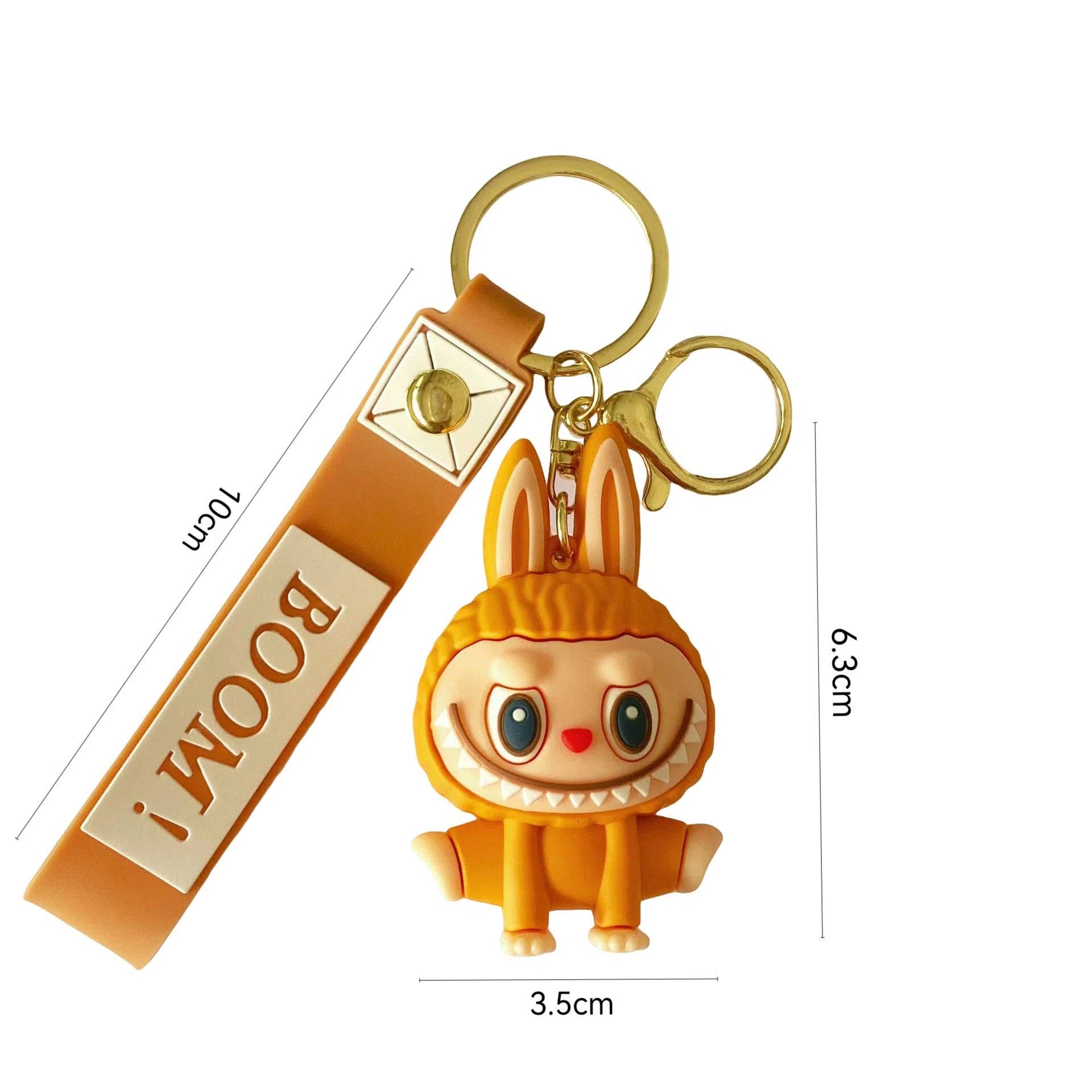 Auraquise - Vente Porte-clés – enfant - Porte-clés en silicone Monster Cozy Yoga Charm mignon dessin animé16