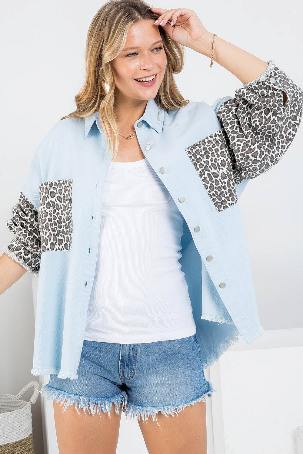 Sweet Lovely by Jen – wholesale Jeansjackor – Dam – SW292 LEOPARDMÖNSTRAD JEANSJACKA31