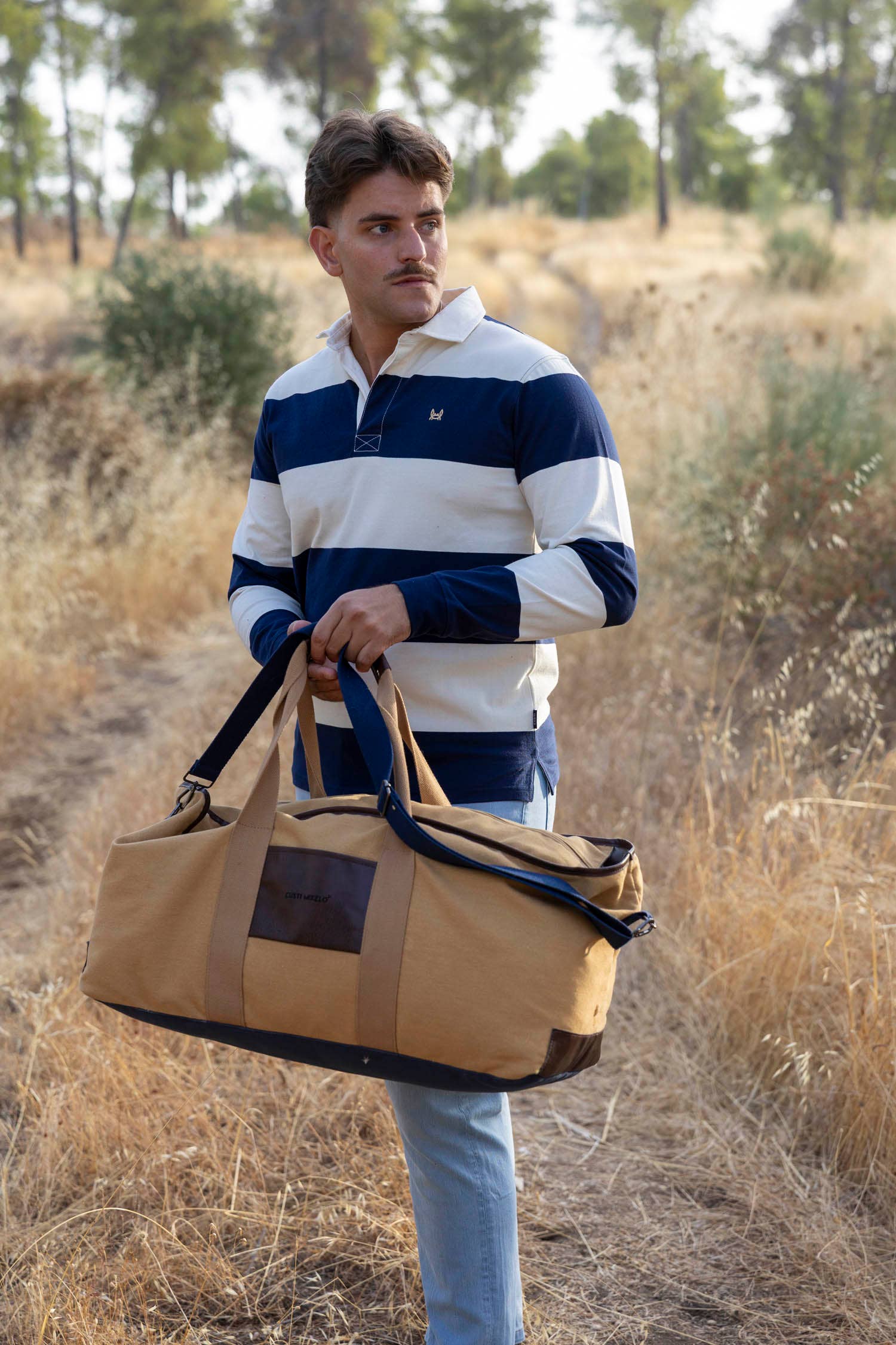 Custi Mikelo: Made in Spain - Wholesale Polo - Men's - Rugby Polo | Navy & Cream3