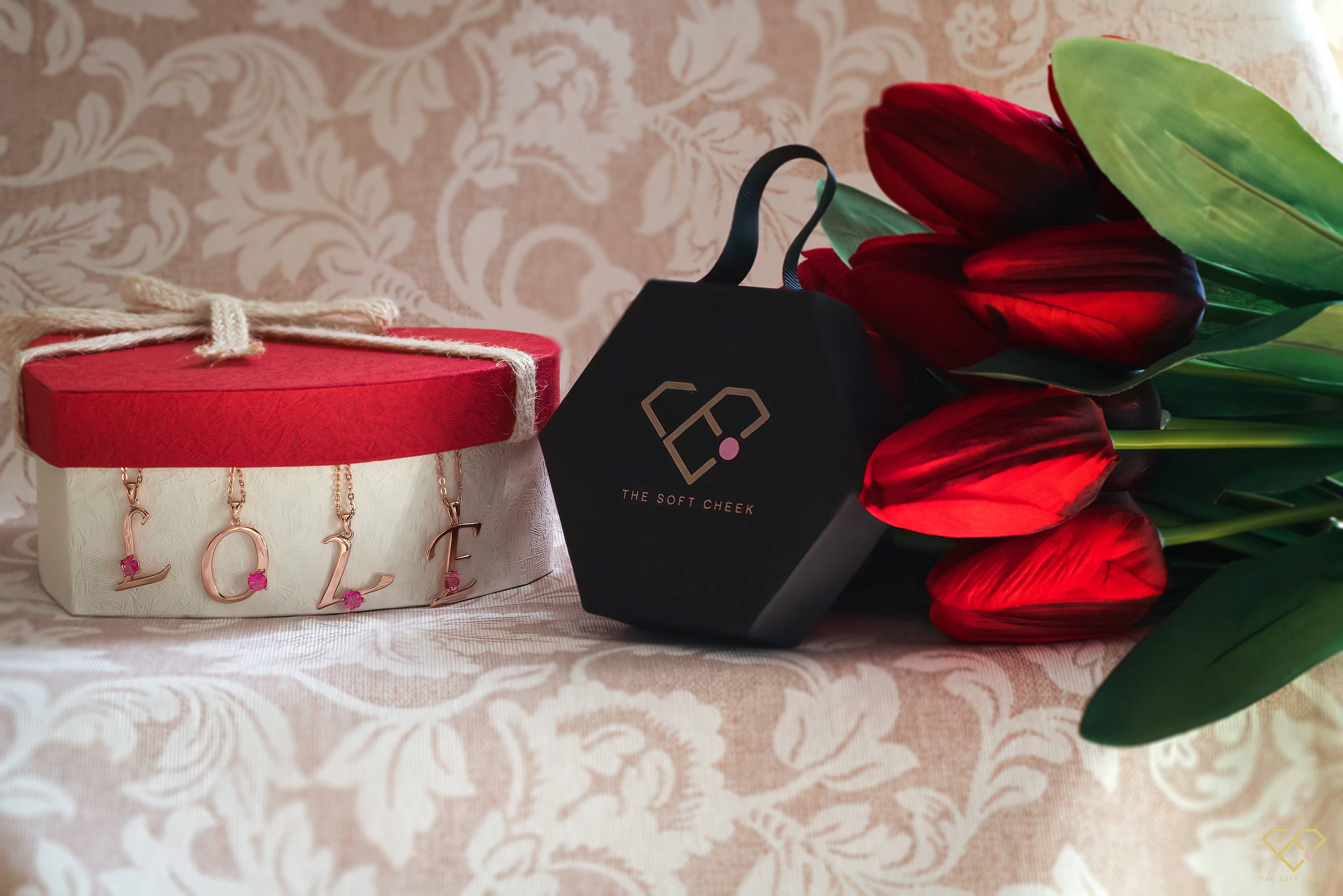 Thesoftcheek Jewelry - Wholesale Pendant/Charm Necklace - Initial Letter Necklace Silver Rose Gold Vermeil- Pink Topaz28